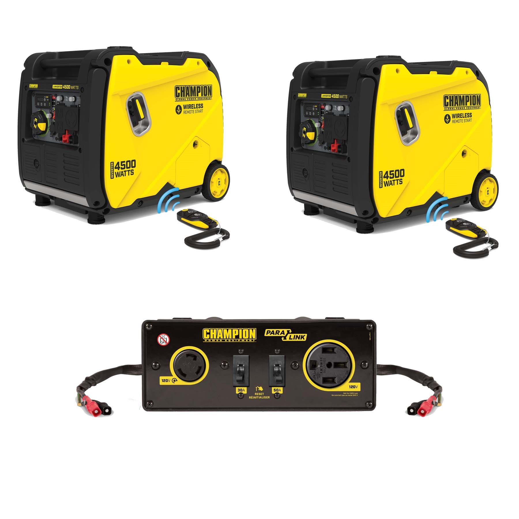 Dual Generator Package - 4500 Watt Inverter W/Remote Start