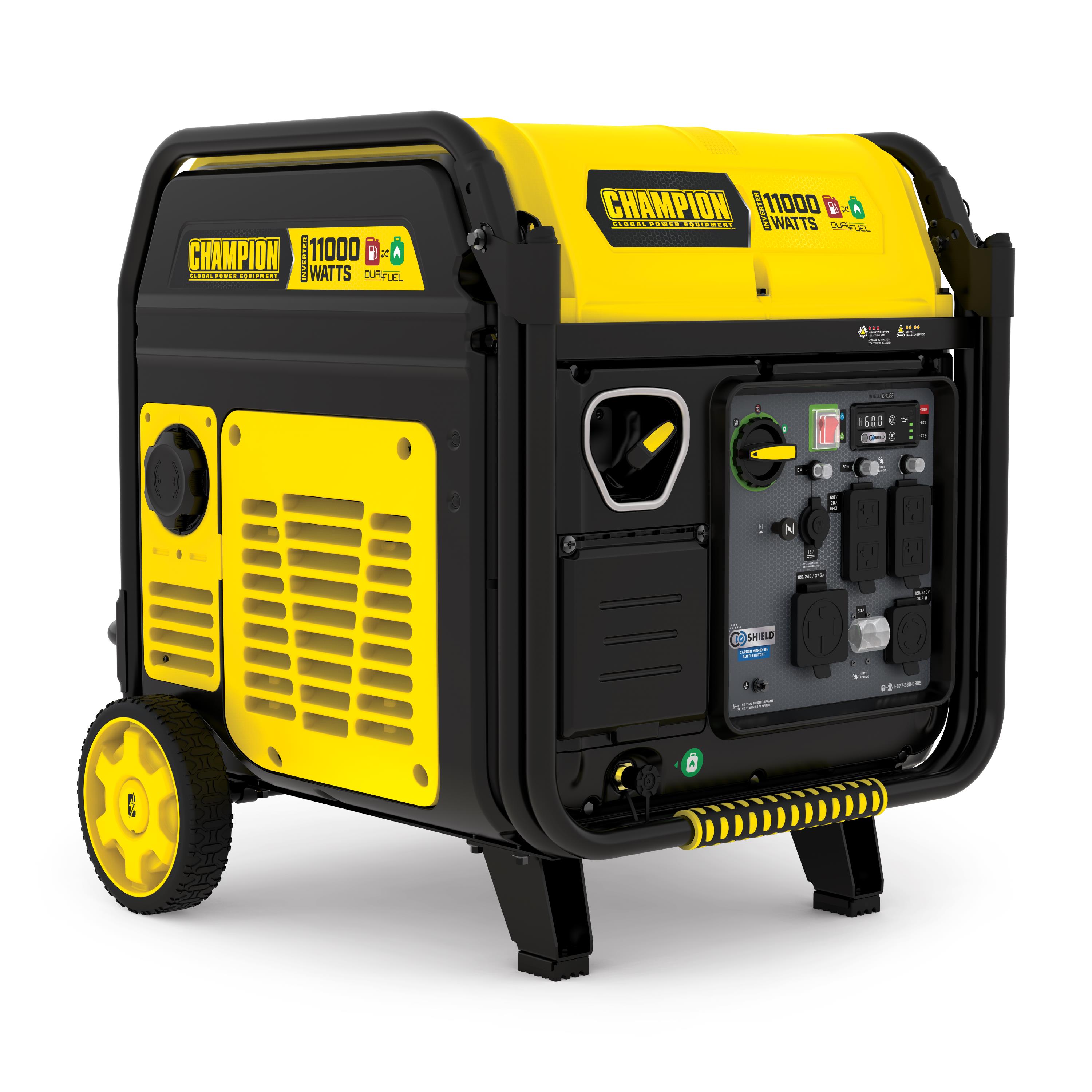 11.000 Watt Electric Start Dual Fuel Inverter Generator With CO Shield