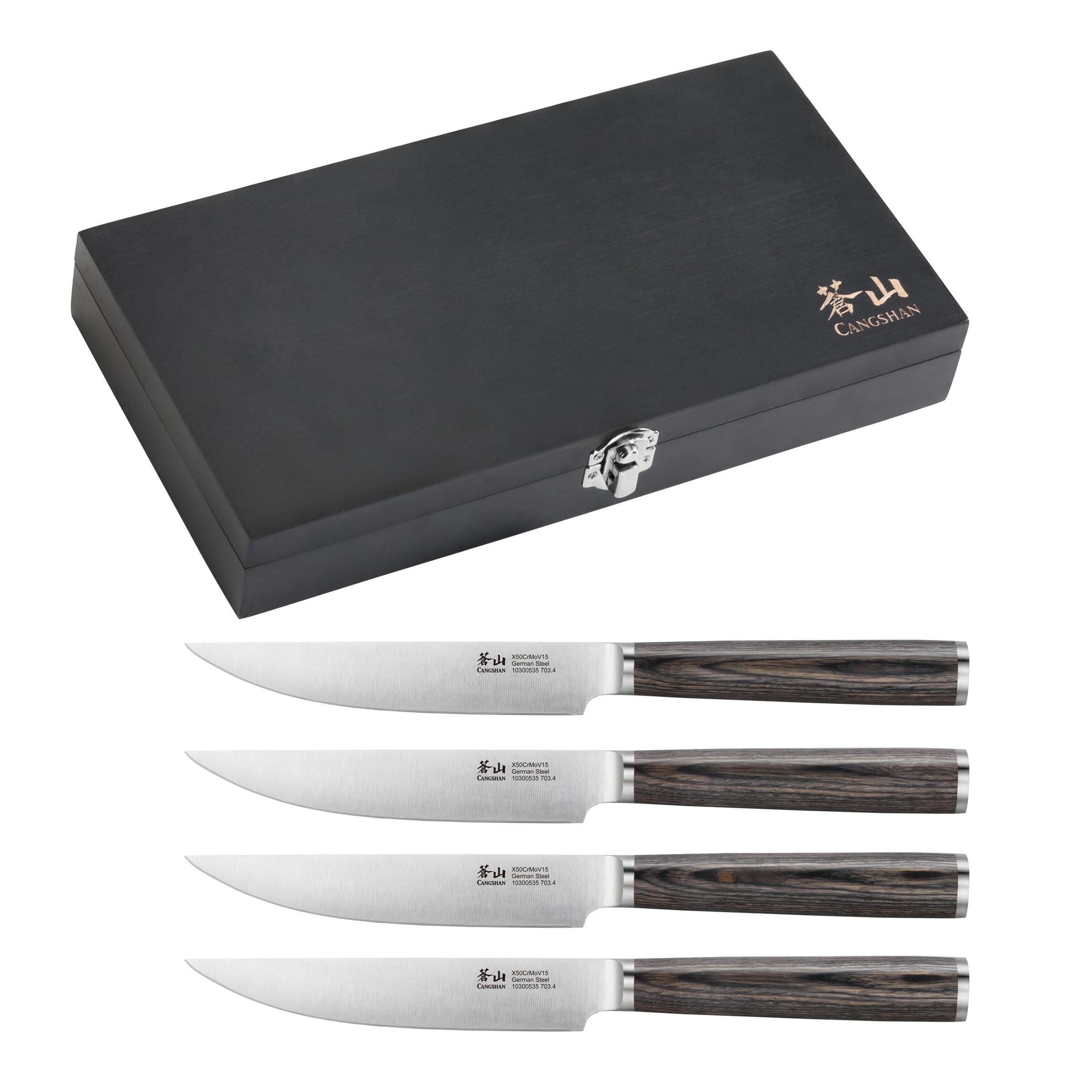 4-Piece Pakkawood Steak Knife Set