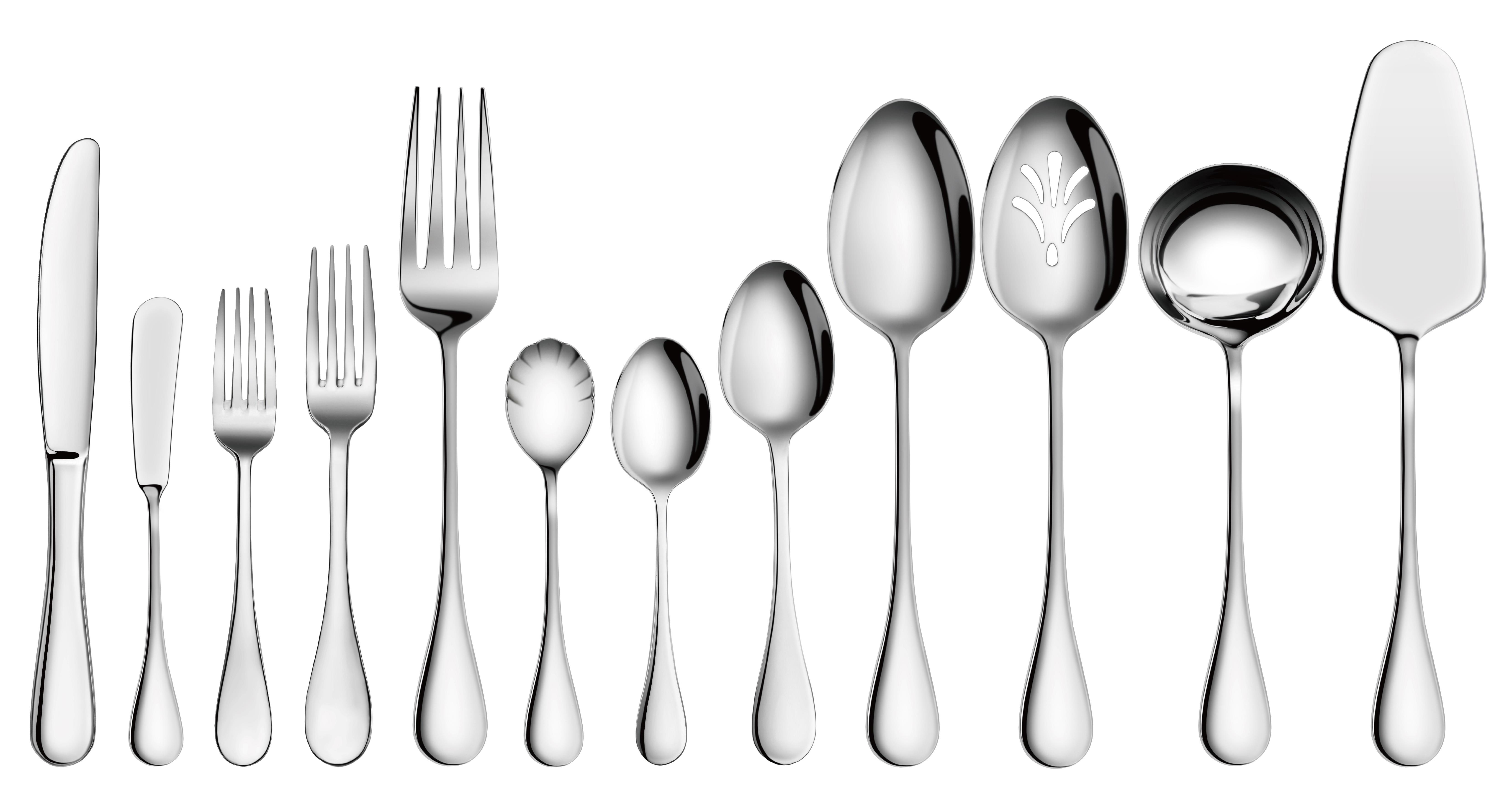 47-Piece Rain Flatware Set