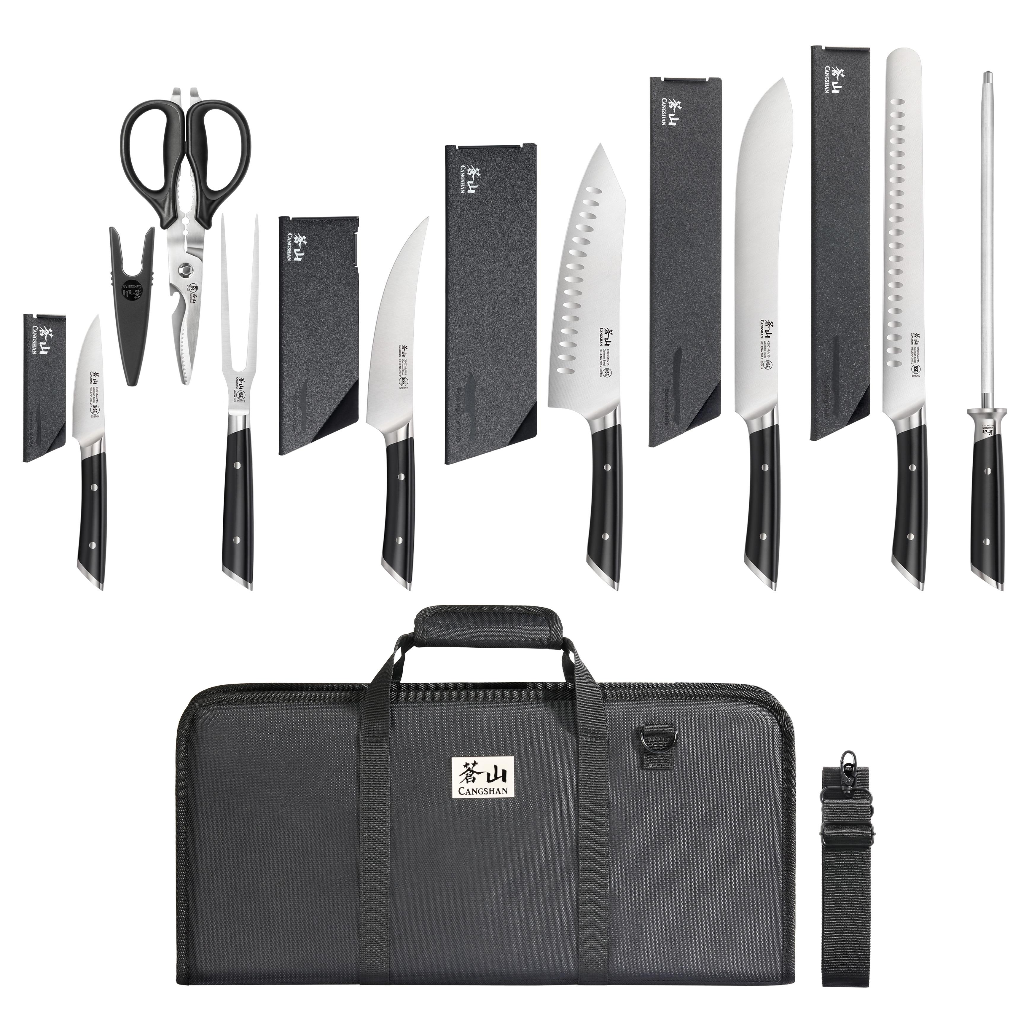 9-Piece Helena Series BBQ Knife Bag Set