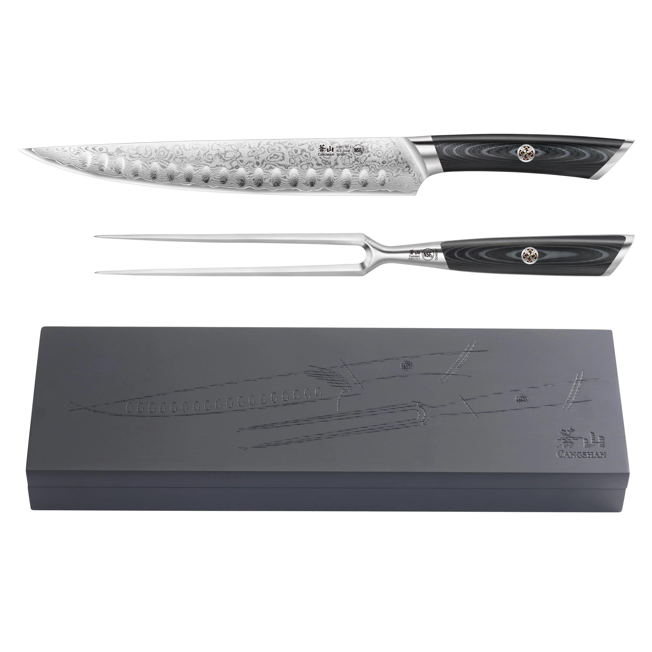 2-Piece Kuro Series Carving Set W/Ashwood Box