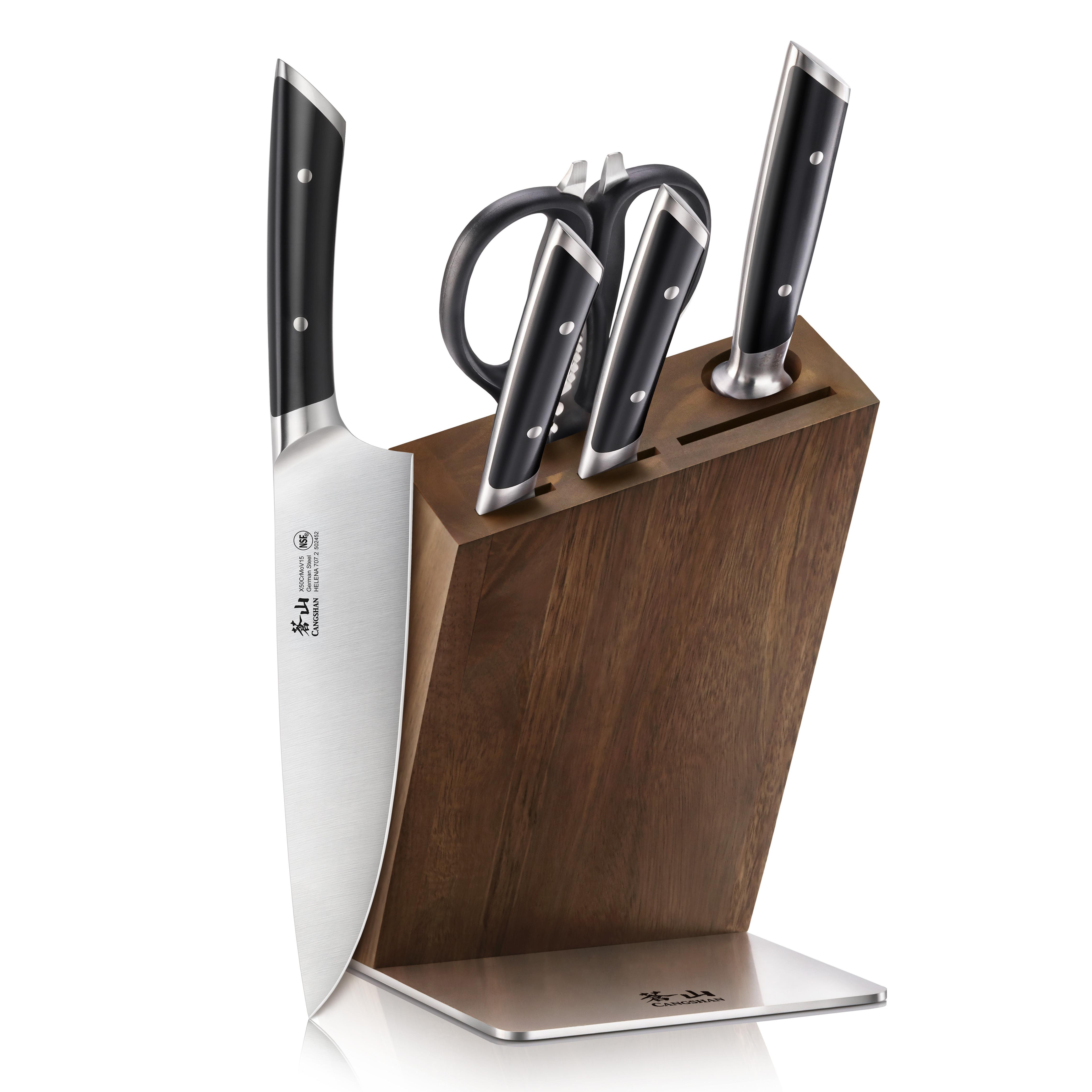 6-Piece Helena Series HUA Knife Block Set