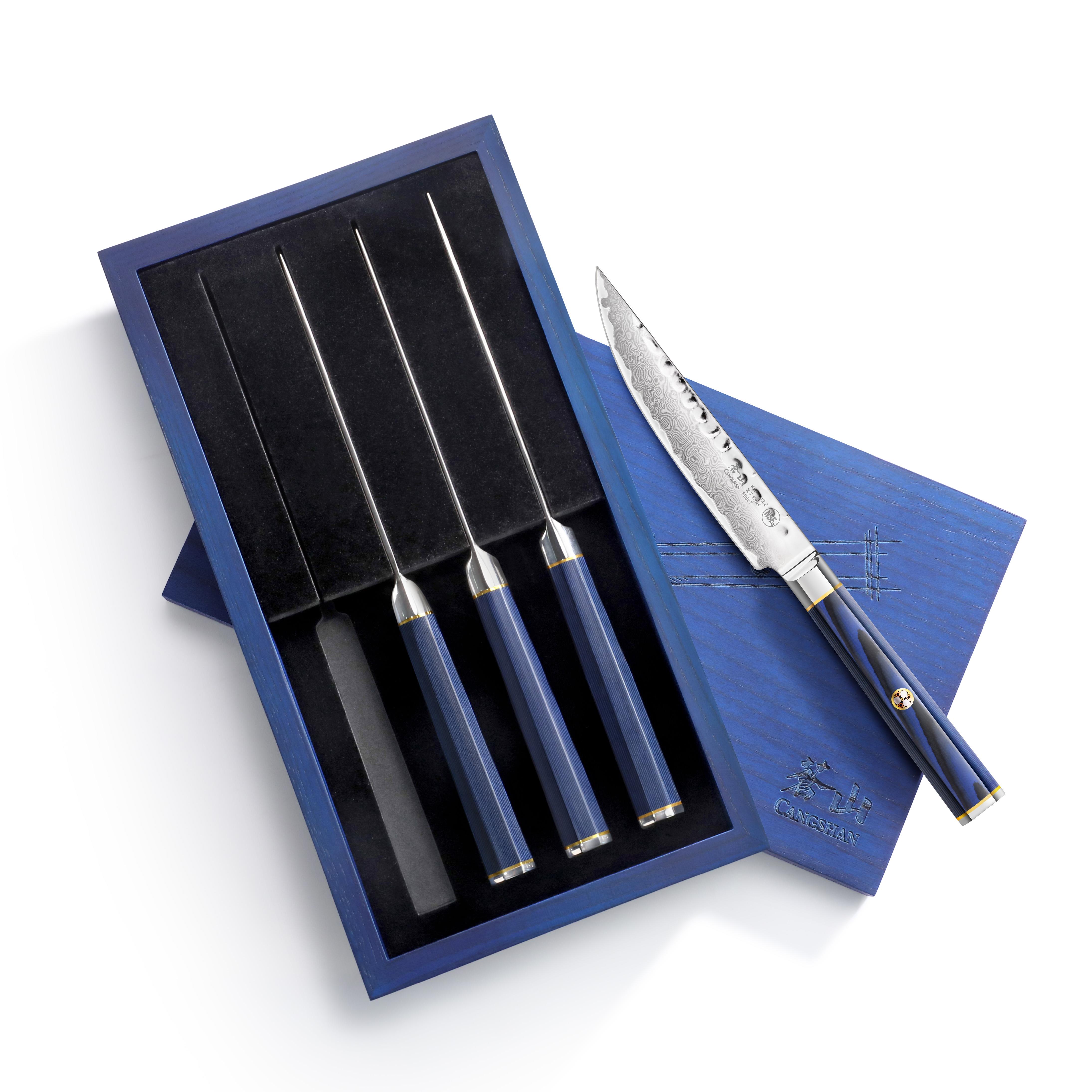 4-Piece KITA Series Steak Knife Set W/Ash Box