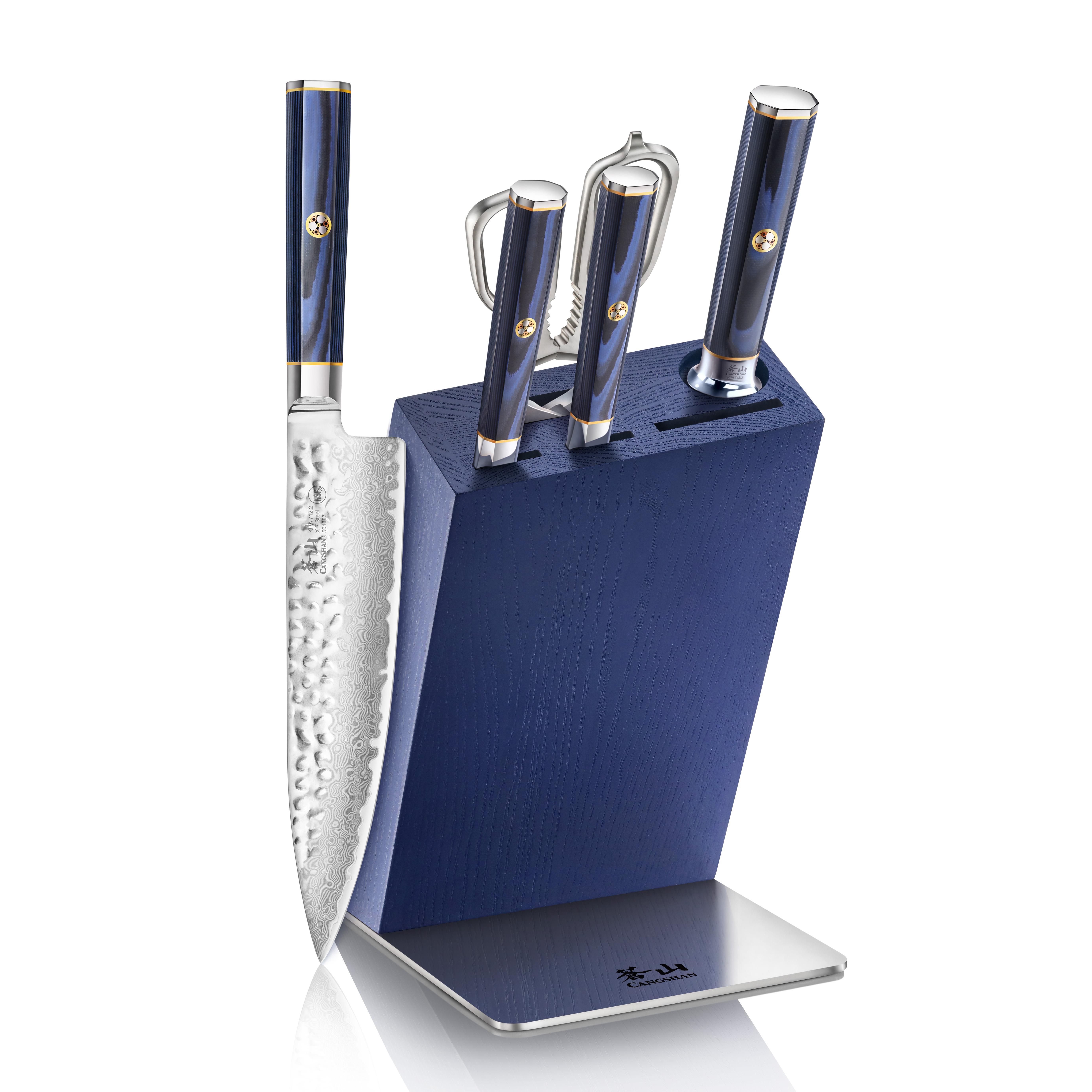 6-Piece KITA Series HUA Knife Block Set - Blue
