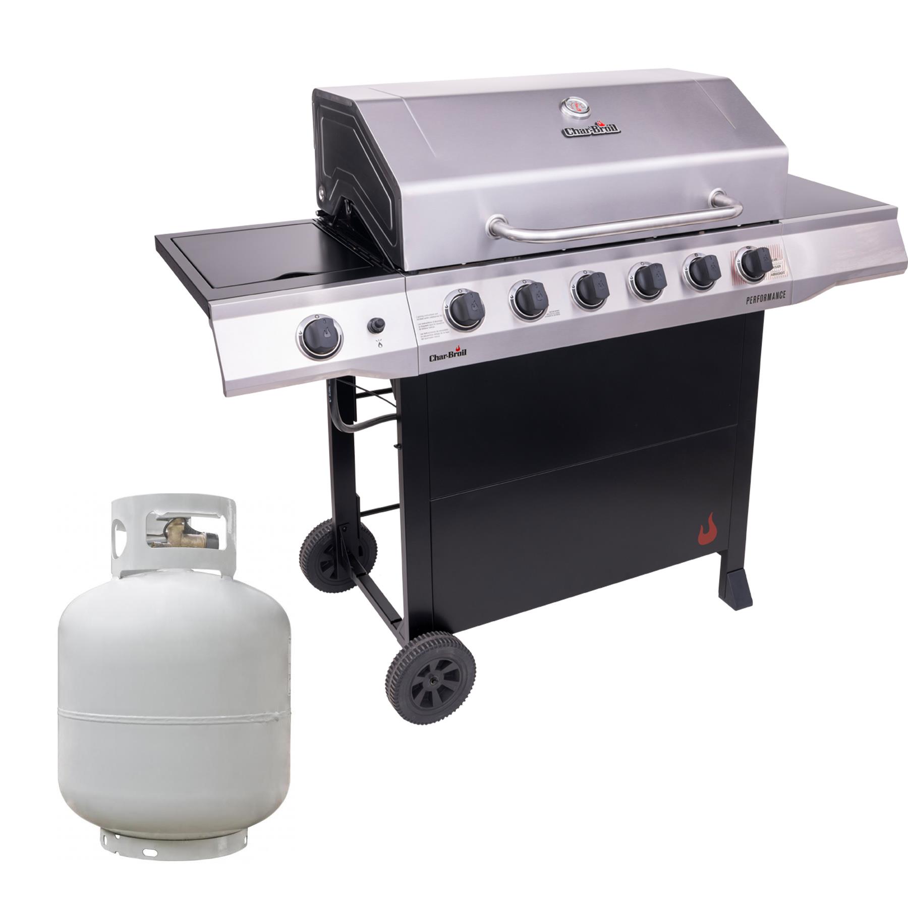 Performance Series 6-Burner Gas Grill & Griddle With Tank