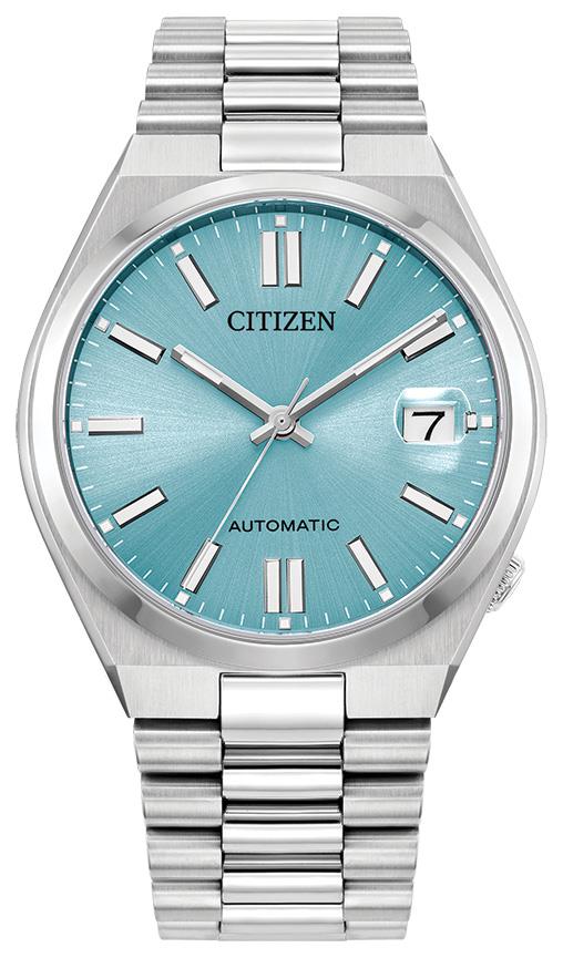 Men's Tsuyosa Automatic Watch, Aqua Dial