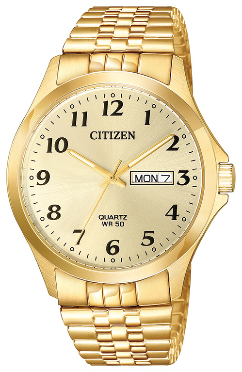 Men's Quartz Expansion Band Watch - Stainless Steel, Gold-Tone