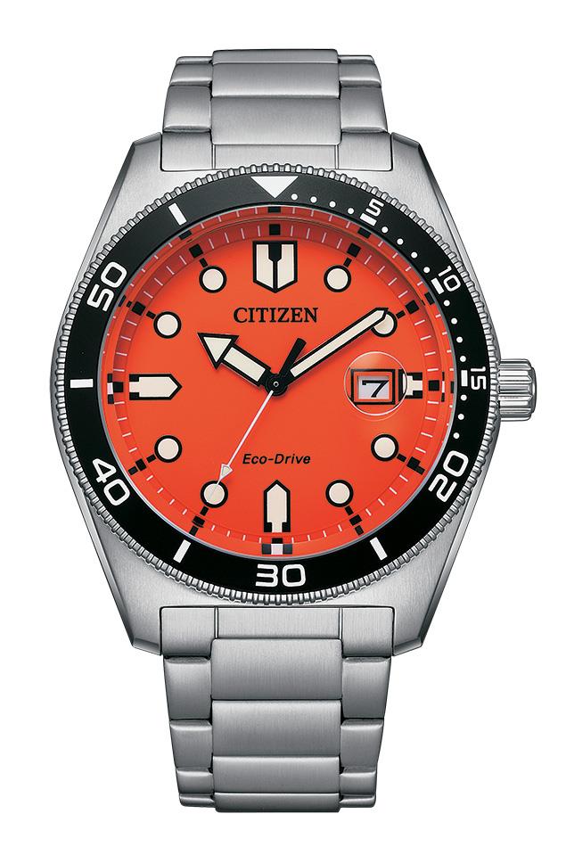 Special Value Men's Sport Casual Stainless Steel Bracelet Watch, Orange Dial