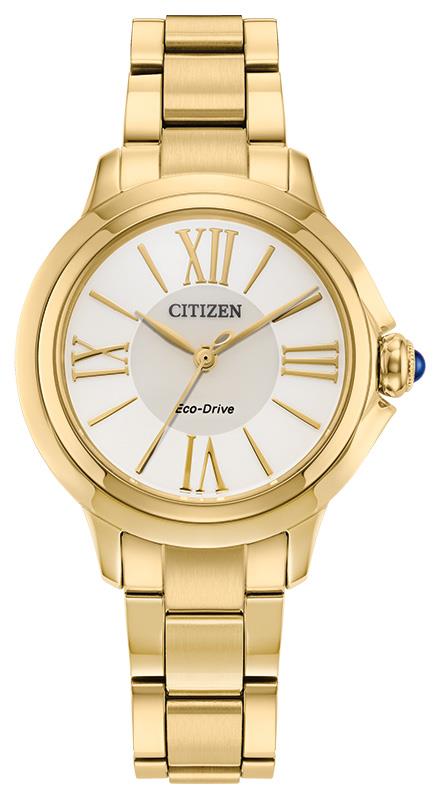 Ladies' Citizen L Ceci Eco-Drive Stainless Steel Bracelet Watch, White Dial