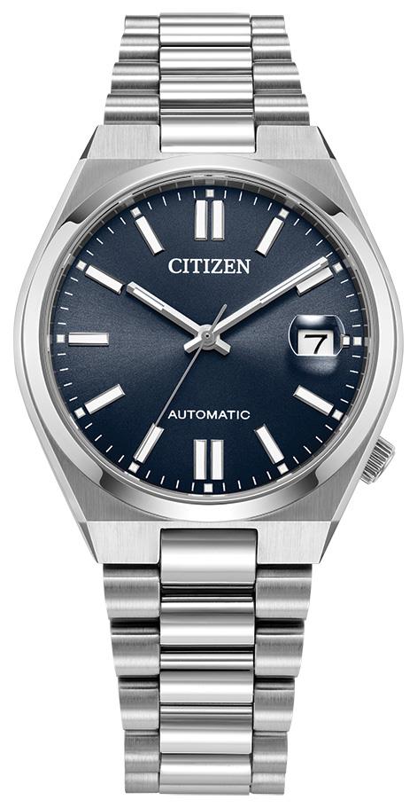 Unisex Tsuyosa Stainless Steel Bracelet Watch, Grey Blue Dial