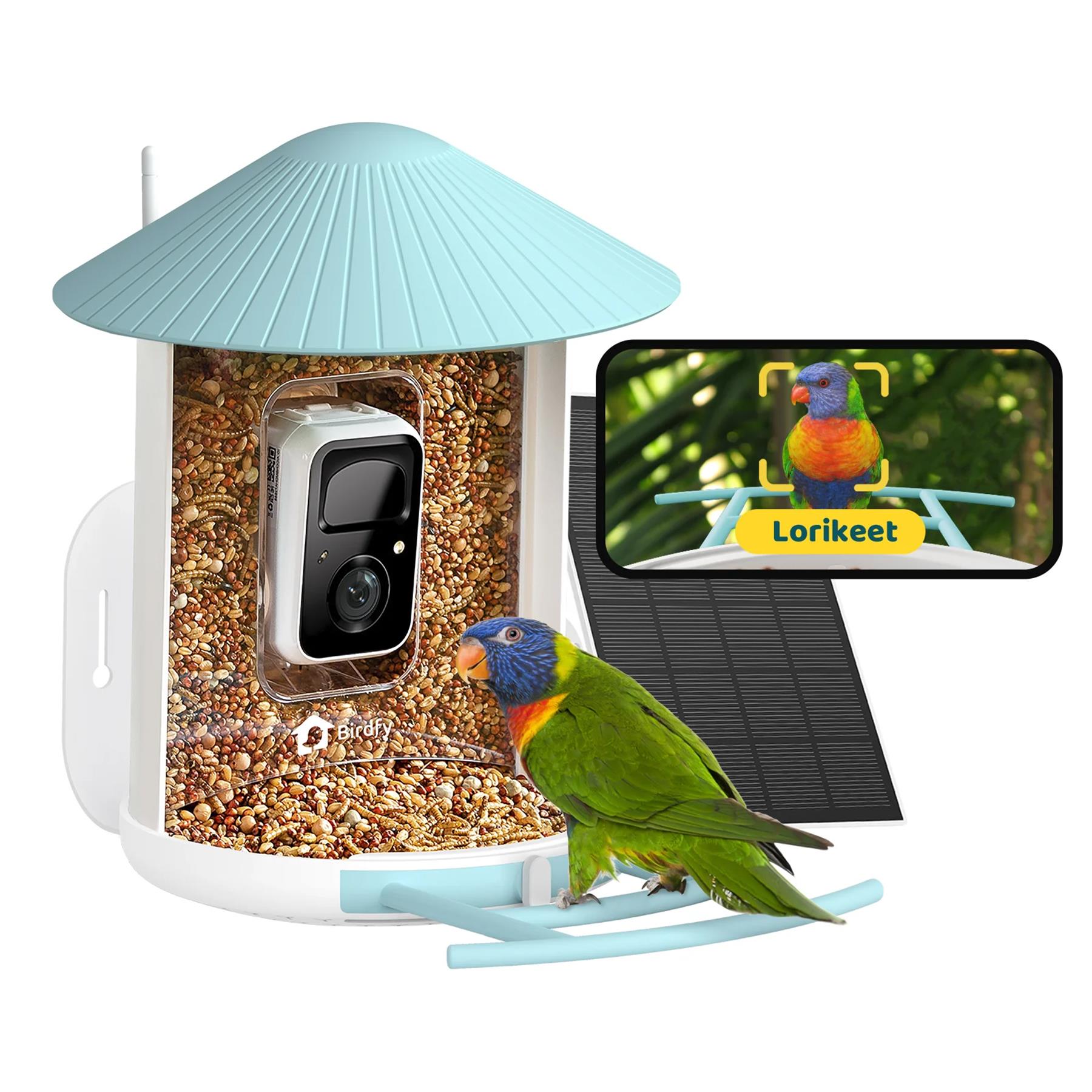 Birdfy Smart Bird Feeder W/ Camera, Solar Panel & Lifetime AI Subscription
