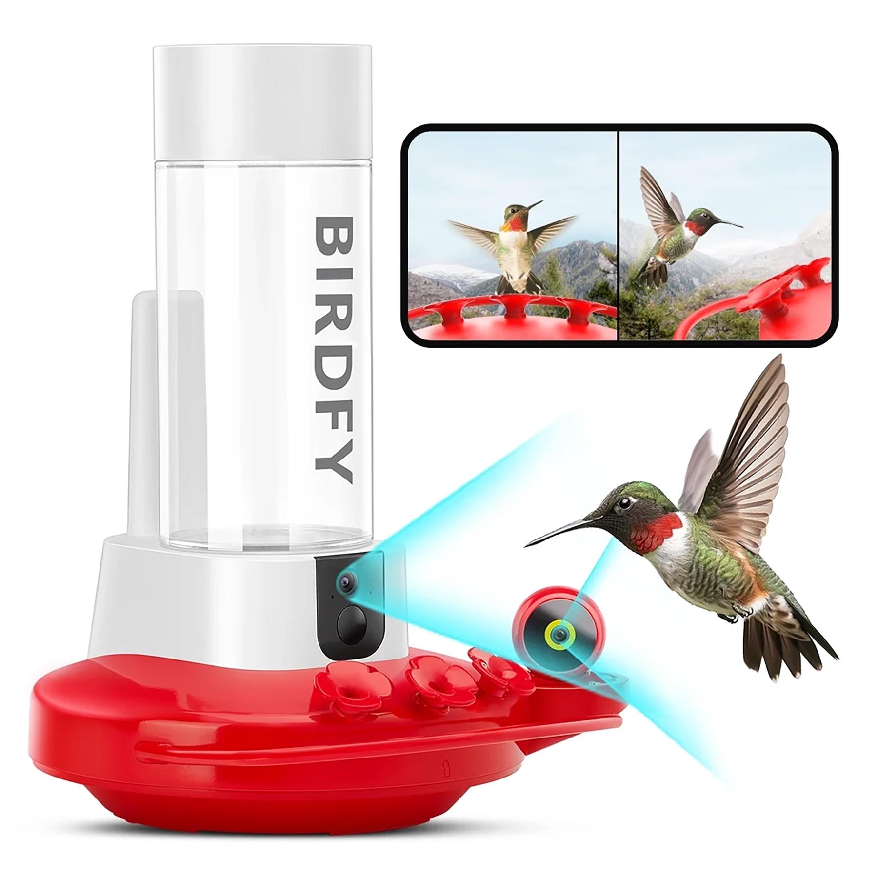 Birdfy Smart Hummingbird Feeder Duo 2 Cameras, Solar Panel & Lifetime AI Subscription