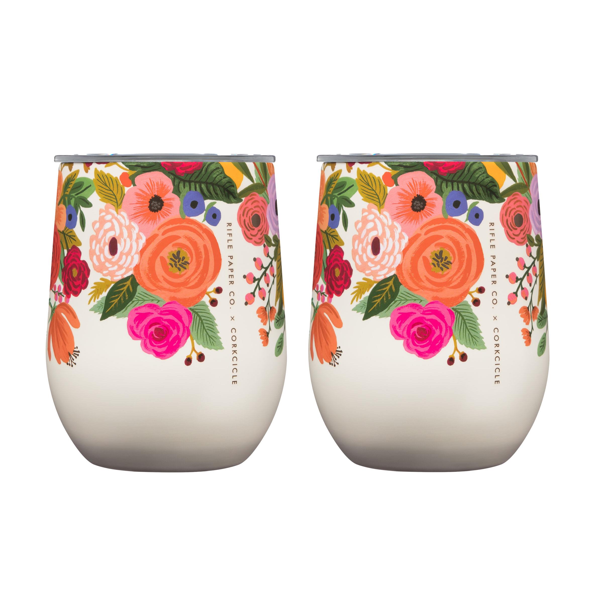 12oz Stemless Wine Cup - Rifle Paper Garden Party, 2 Pack