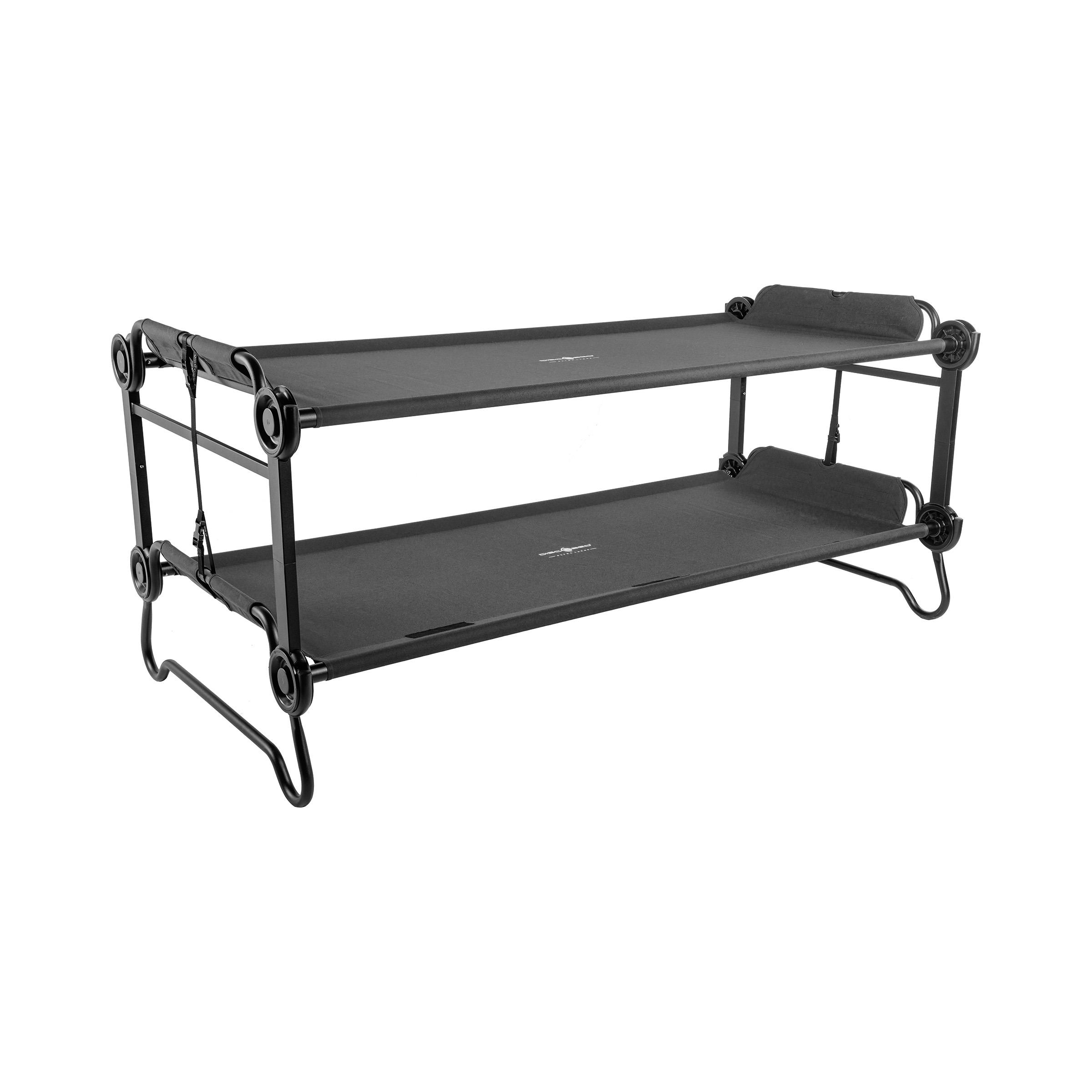 Disc-O-Bed Extra Large Portable, Bunkable Cot System - Black