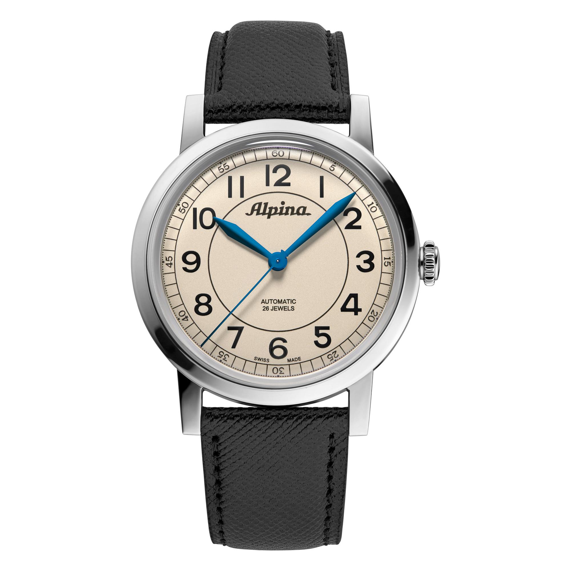 Men's Heritage Collection Swiss Automatic Black Leather Strap Watch