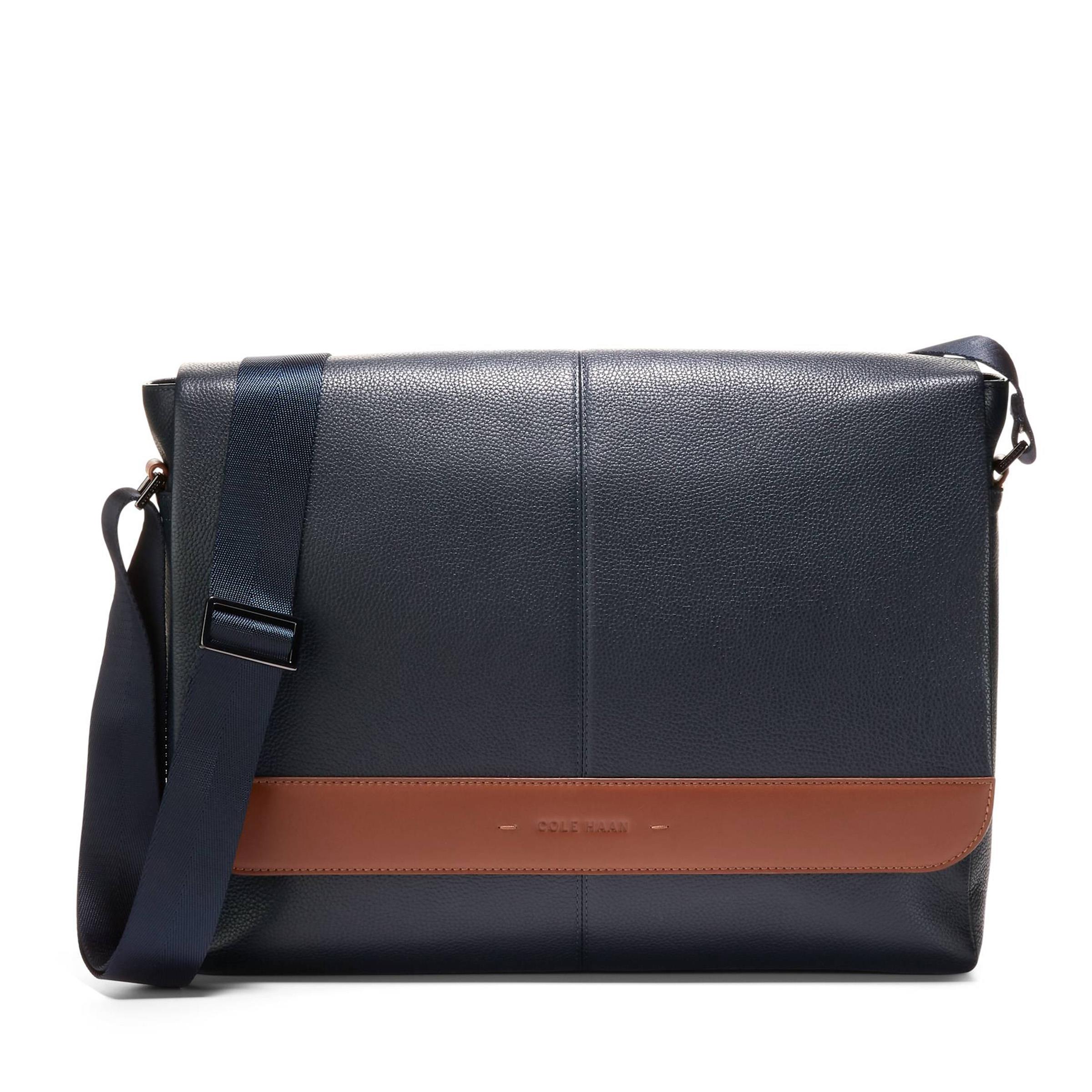 Triboro Messenger - Navy/British Tan