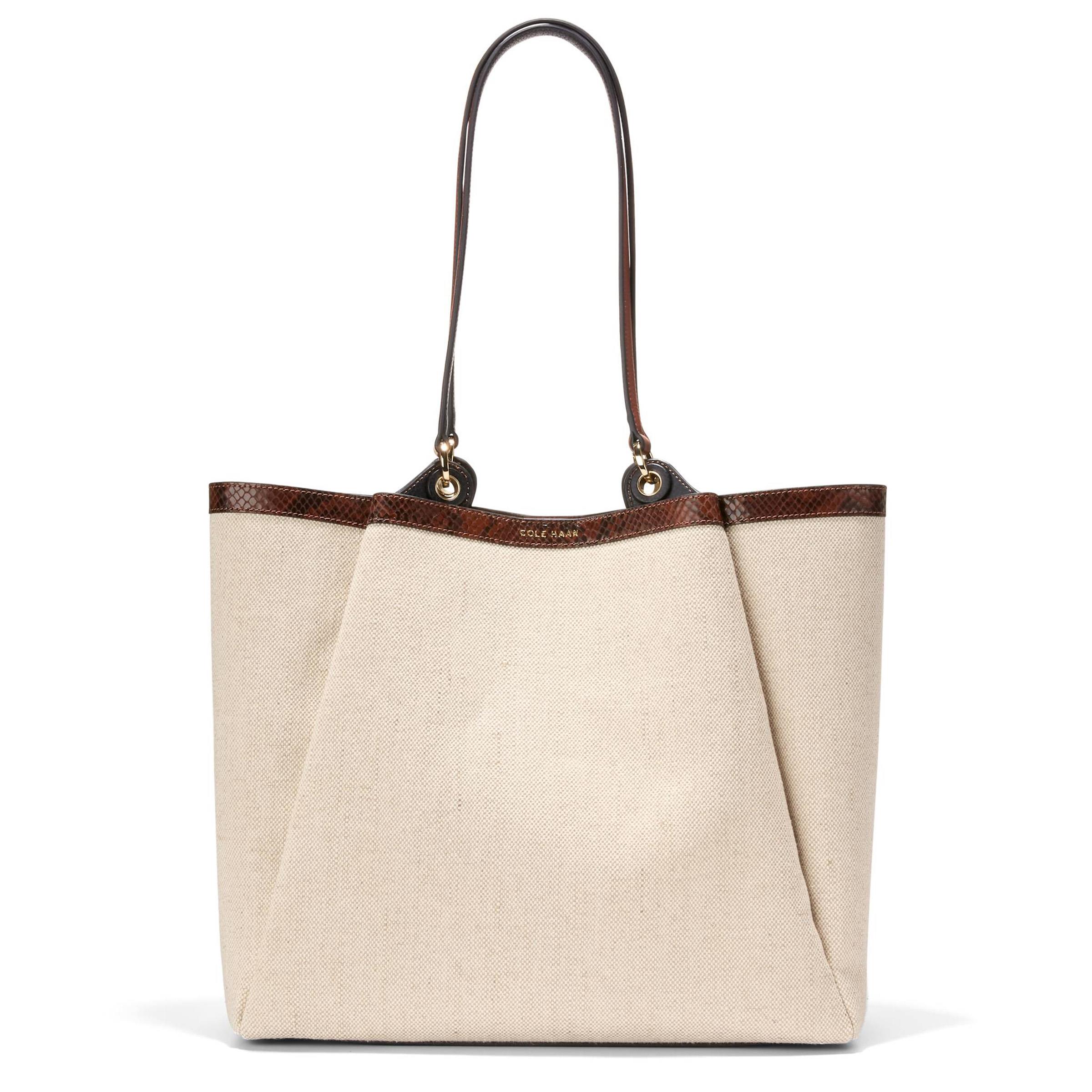 Midtown Medium Tote - Natural/Snake Multi