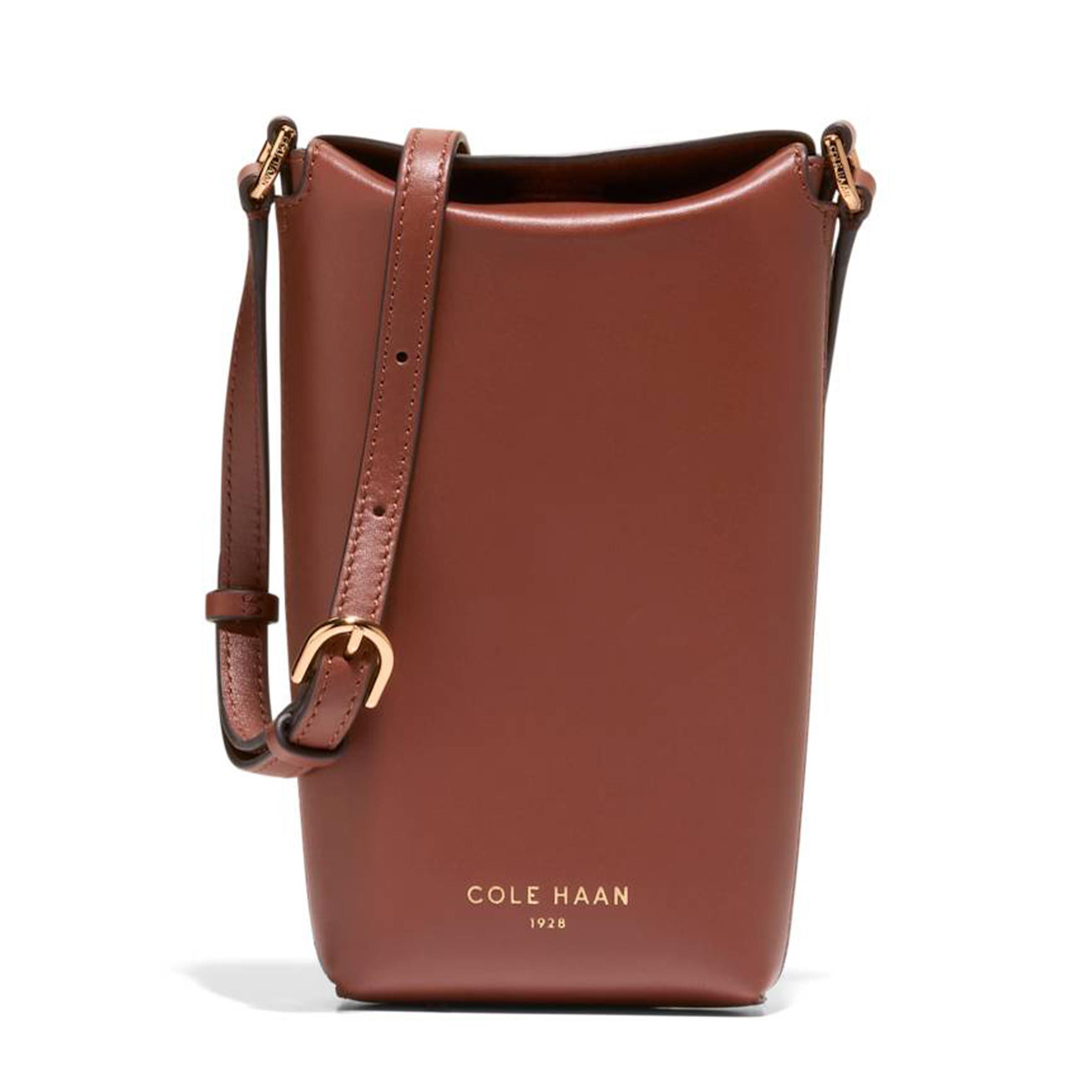 Clarisse Phone Crossbody - Dark Cuoio