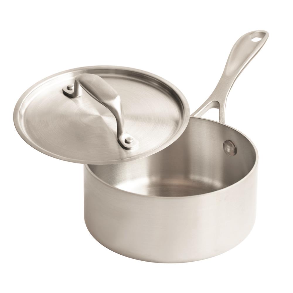 1-Qt Stainless Steel Saucepan With Cover