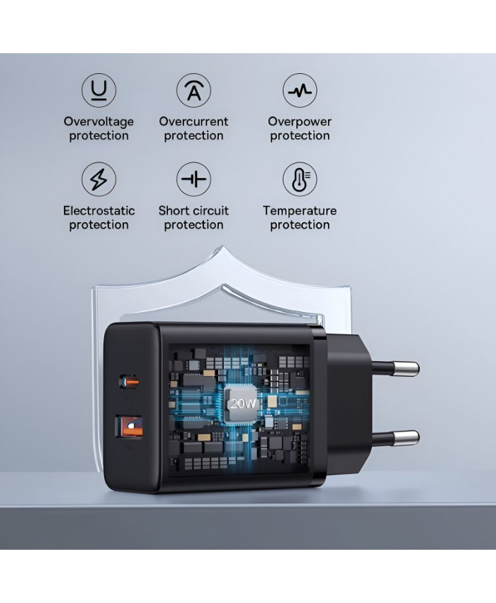 20W Dual USB Fast Charger for iPhone