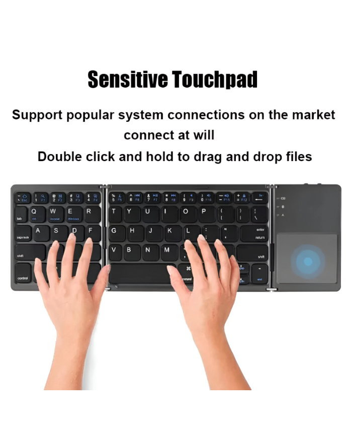 Wireless Folding Bluetooth Keyboard