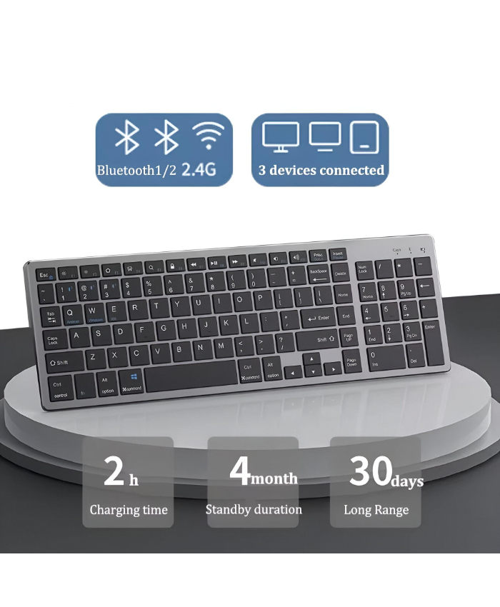 Dual Bluetooth Wireless Keyboard