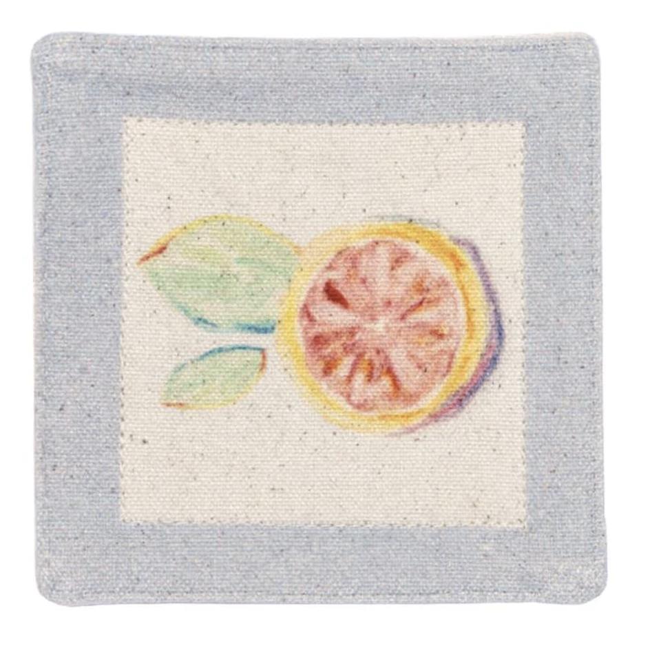 Coaster Set Of 2; BLOOD ORANAGE MINT