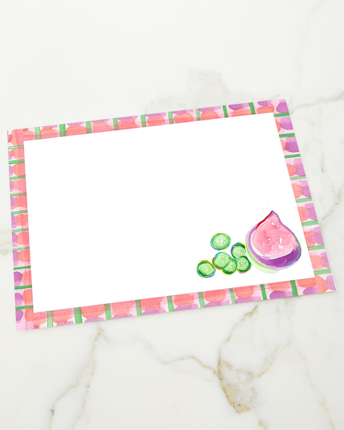 Placemat Set Of 4; MEDITERIAN FIG CUCUMBER