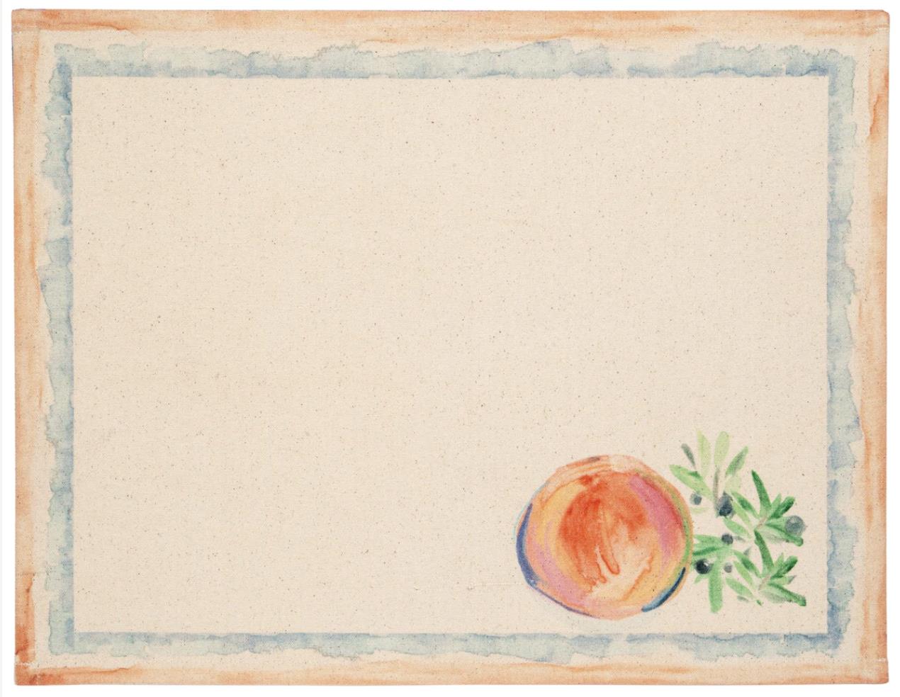 Placemat Set Of 4; GRAPEFRUIT DRY GIN CYPRESS