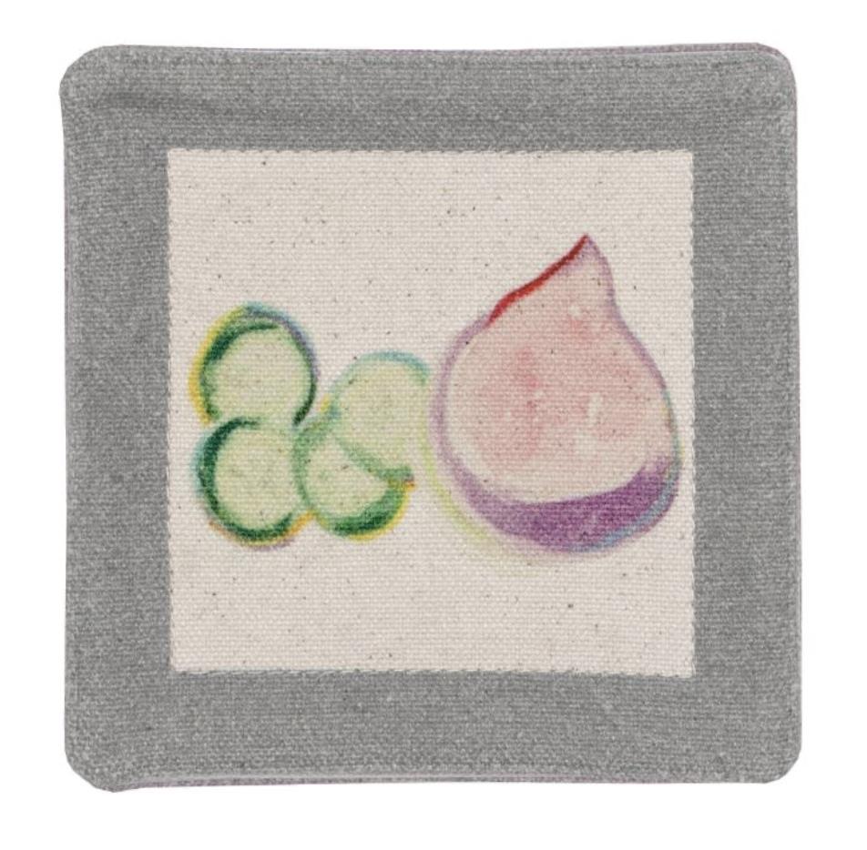 Coaster Set Of 2; MEDITERIAN FIG CUCUMBER