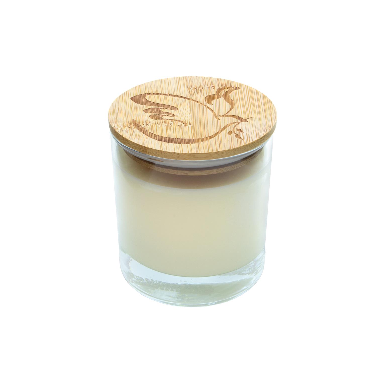 8oz Glass Candle With Etched Lid