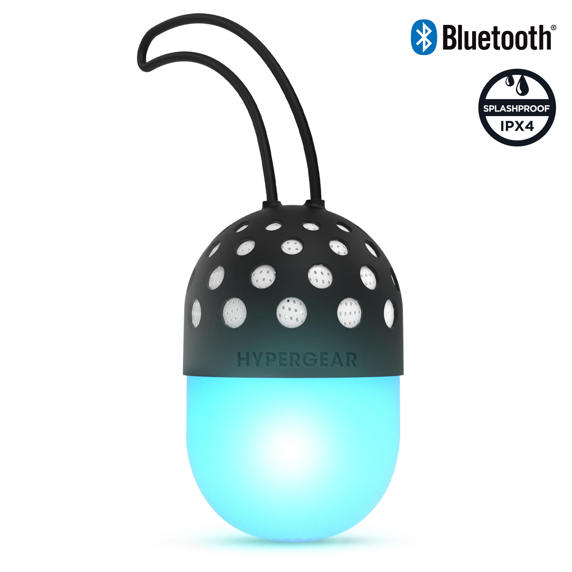 HyperGear Go-Glo LED Water Resistant Bluetooth Speaker