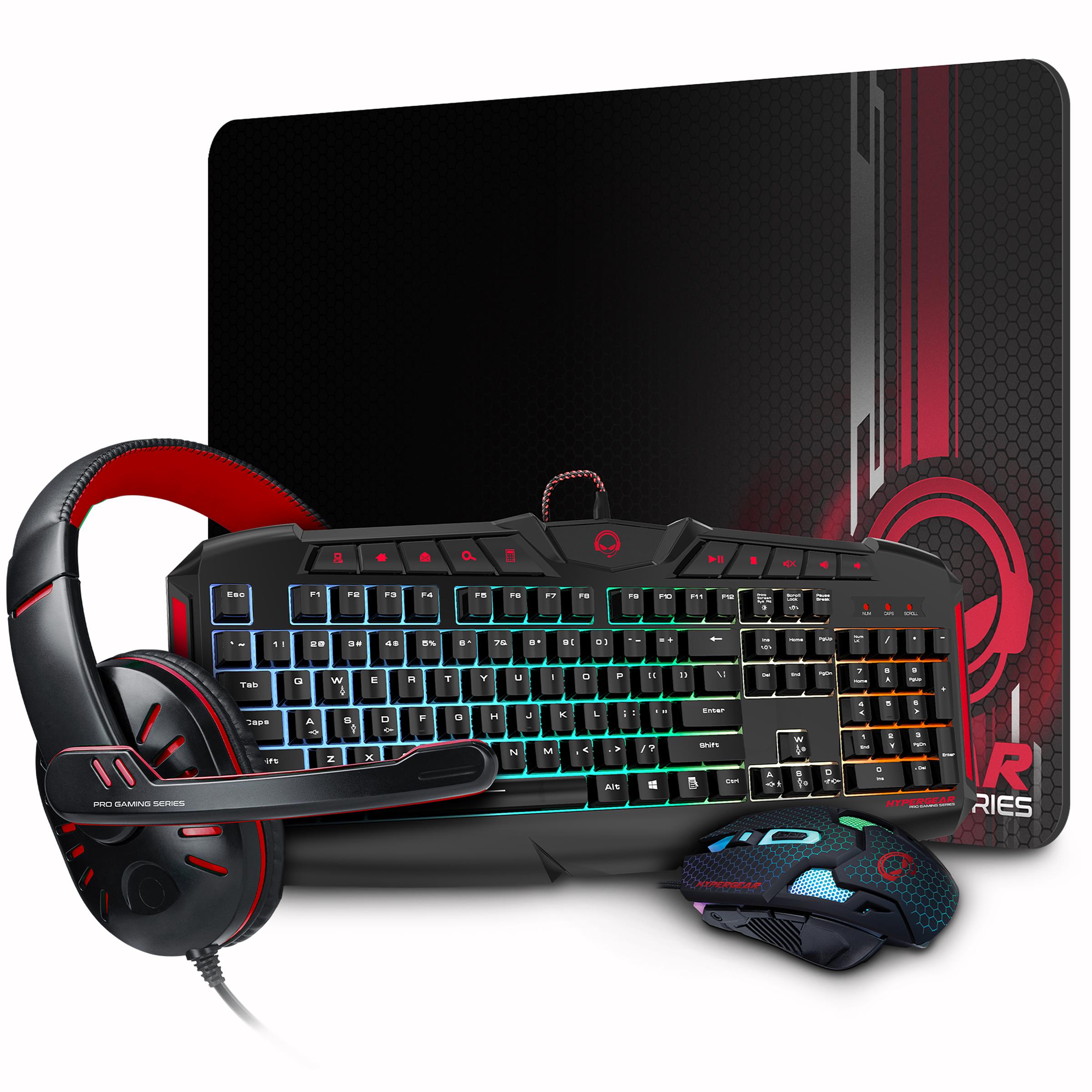 HyperGear 4-in-1 Gaming Kit 2021 Red Dragon