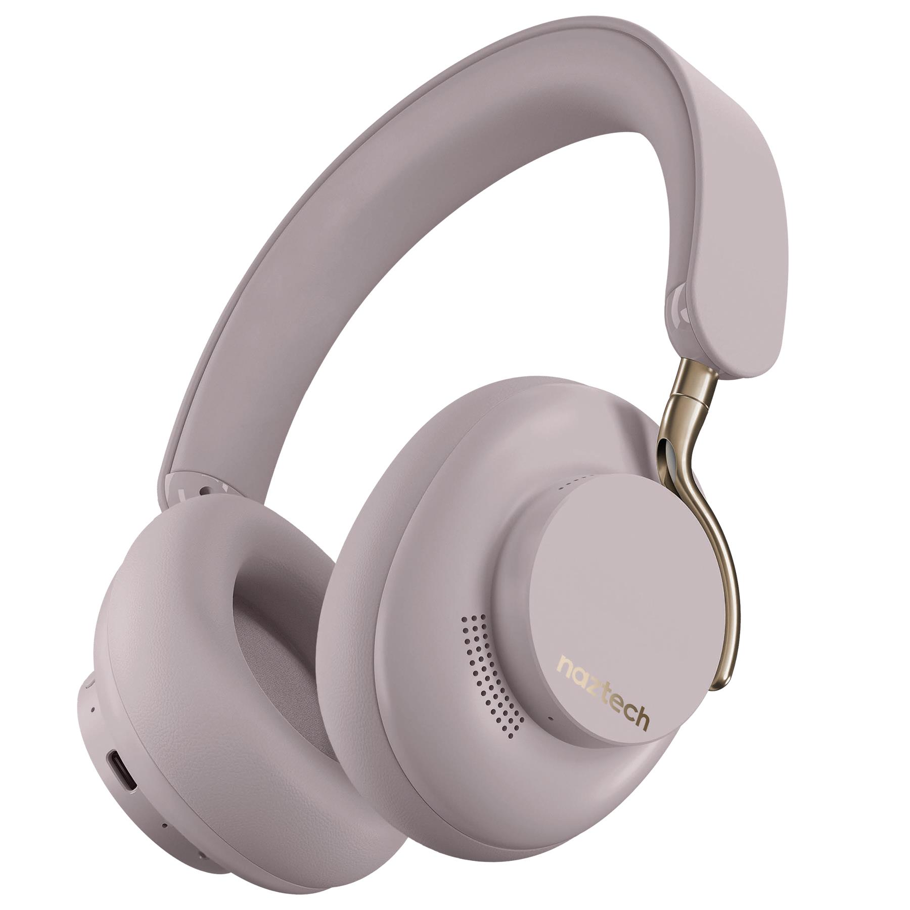 Naztech Aura 360 Active Noise Cancelling Wireless Headphones - Moondust