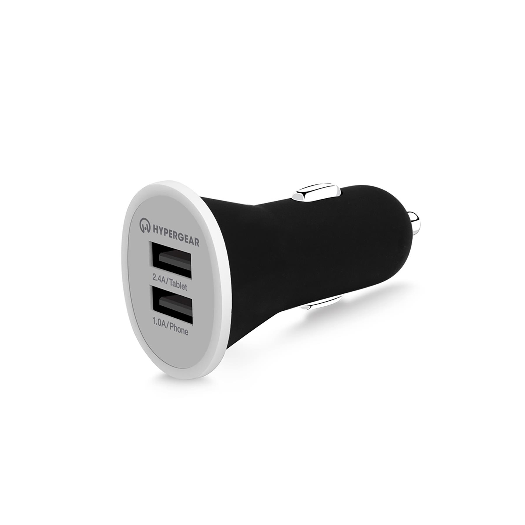 HyperGear 12W Dual USB Mini Charger - Black