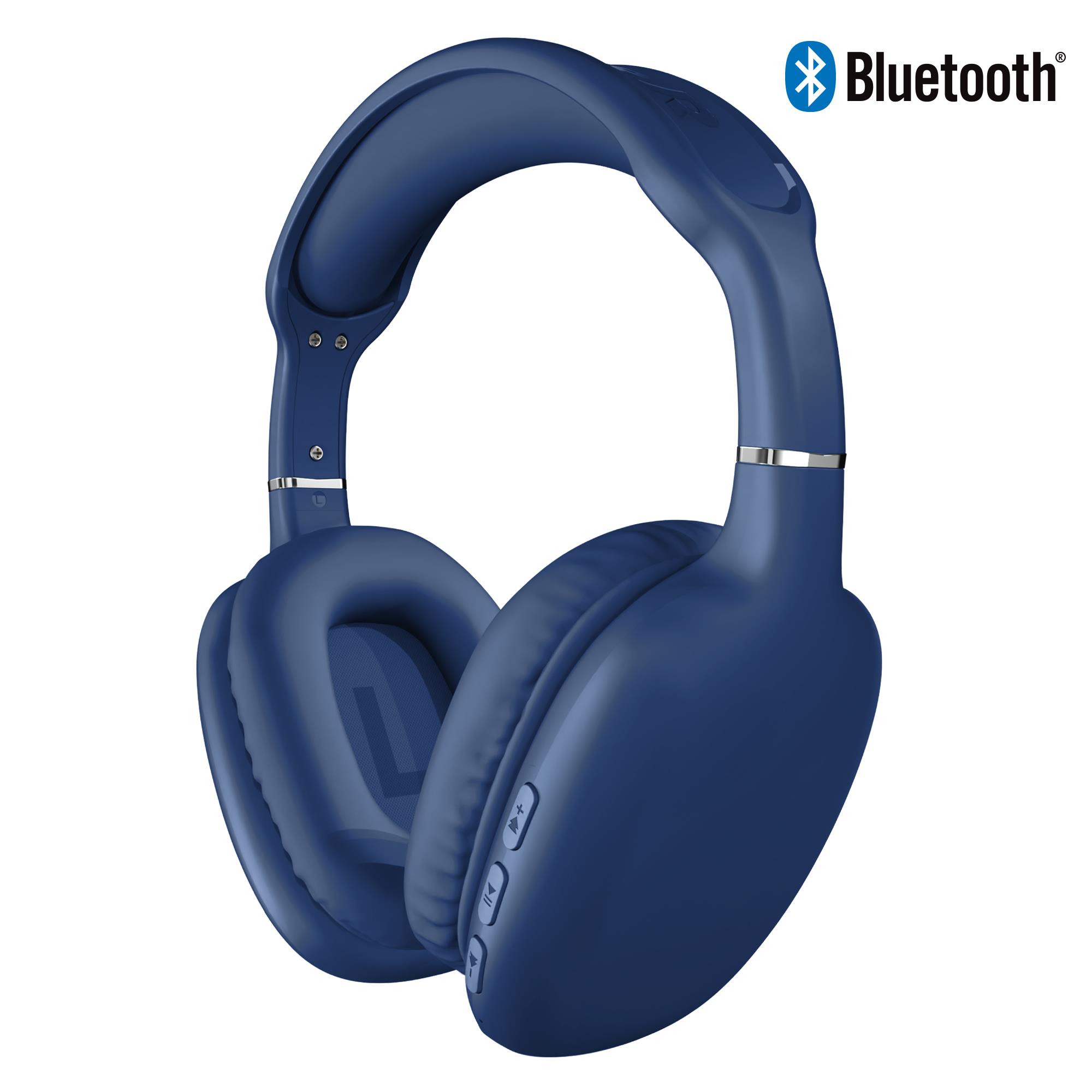 HyperGear VIBE Wireless Over-the-Ear Headphones Blue