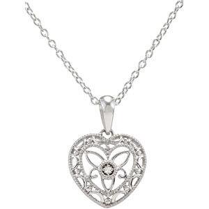 Diamond Heart  Necklace