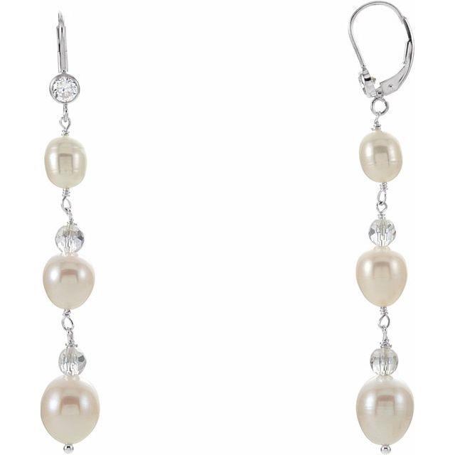 SS FW Pearl & Crystal Earrings