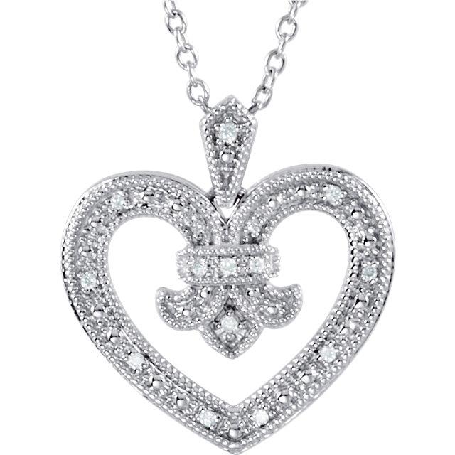 Diamond Heart Design Necklace