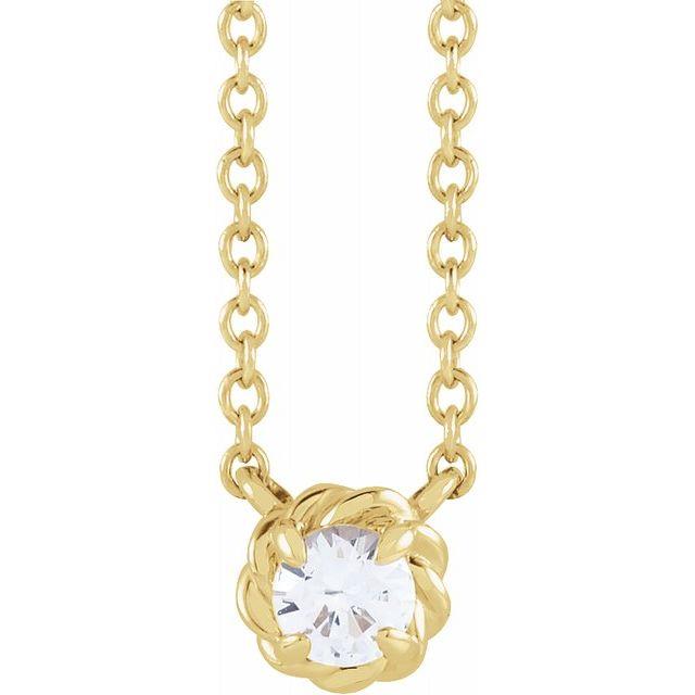 14K Y 1/10 CT NTL Dia ClW 18