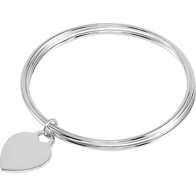 Sterling Silver Triple Bangle 8