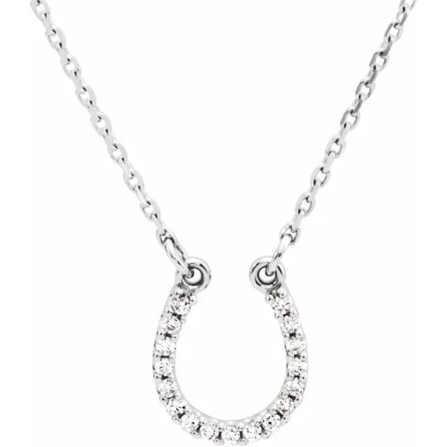 Diamond Horseshoe Necklace