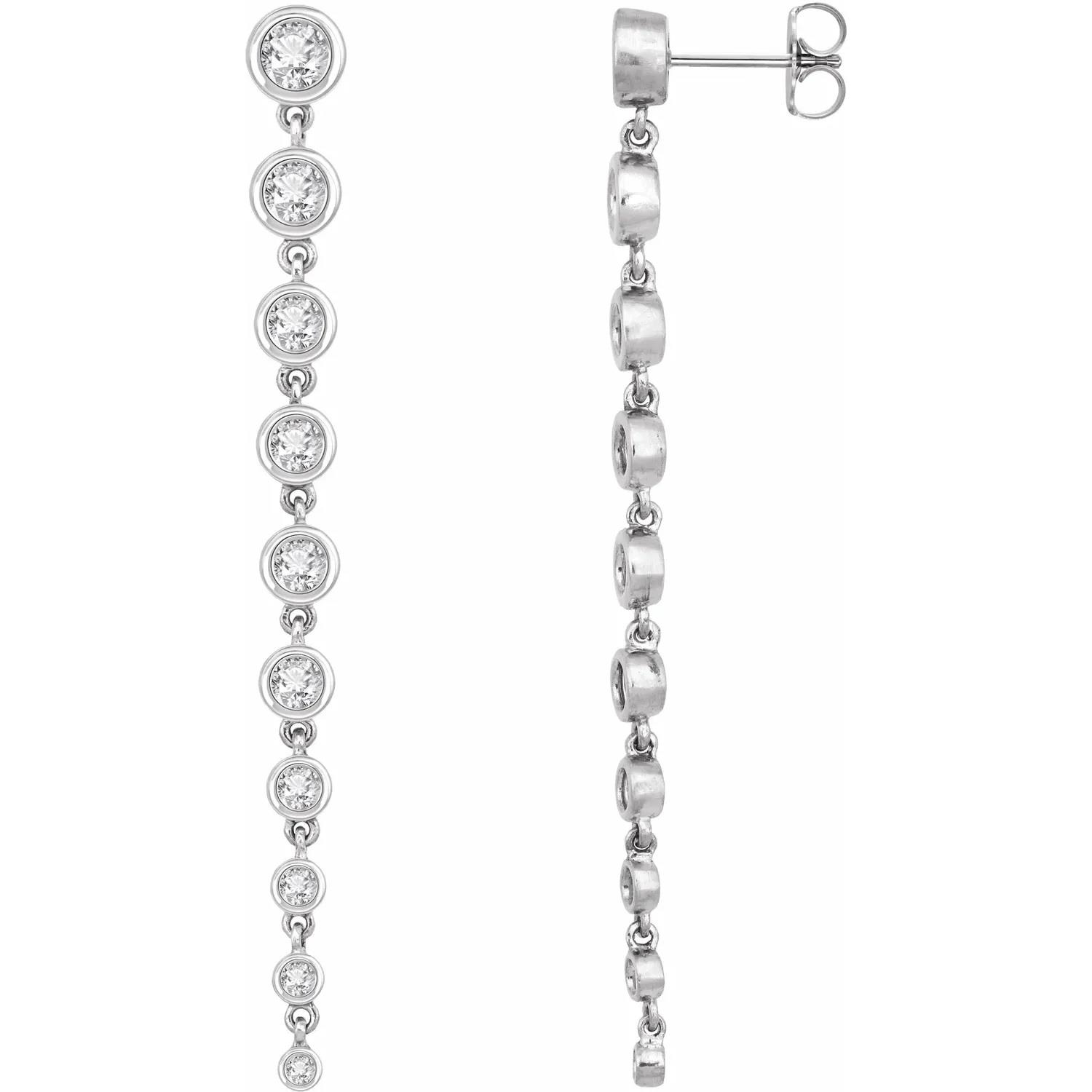 14K White 2 CTW Diamond Earrings
