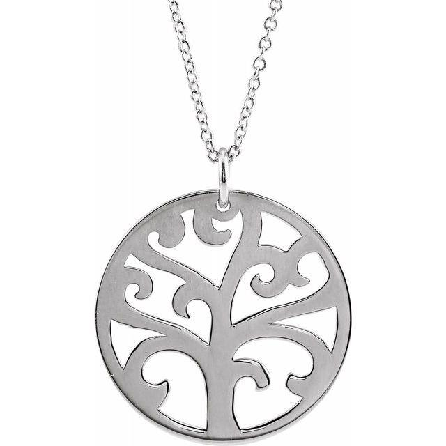Sterling Silver Tree Necklace