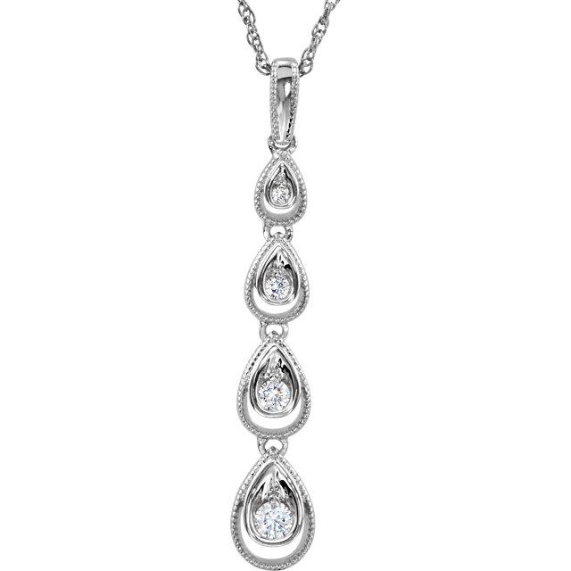 Sterling Silver Cubic Zirconia Necklace
