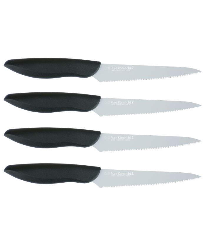 Pure Komachi 2 4-Piece Serrated Steak Knife Set