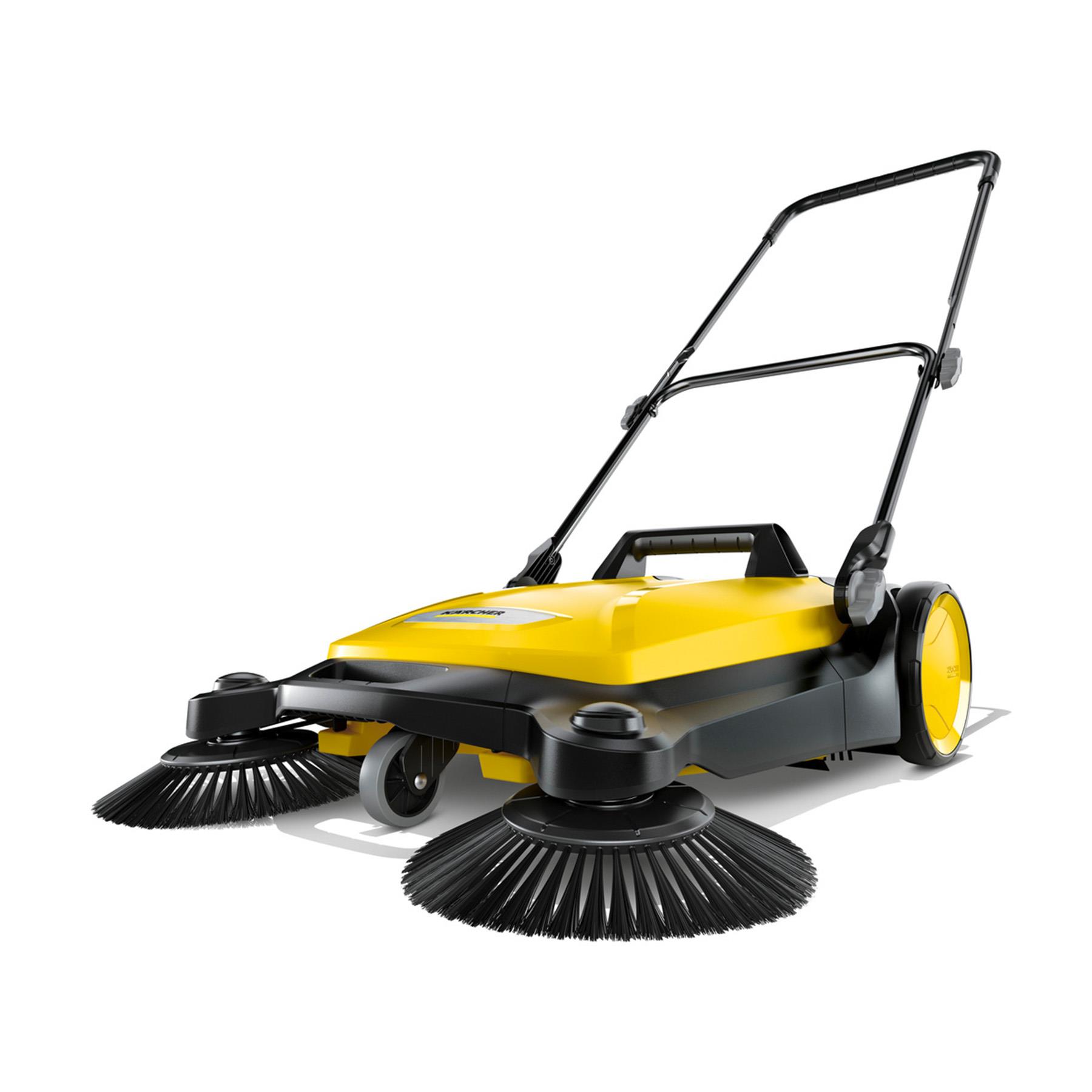 Walk-Behind Outdoor Hand Push Floor Sweeper