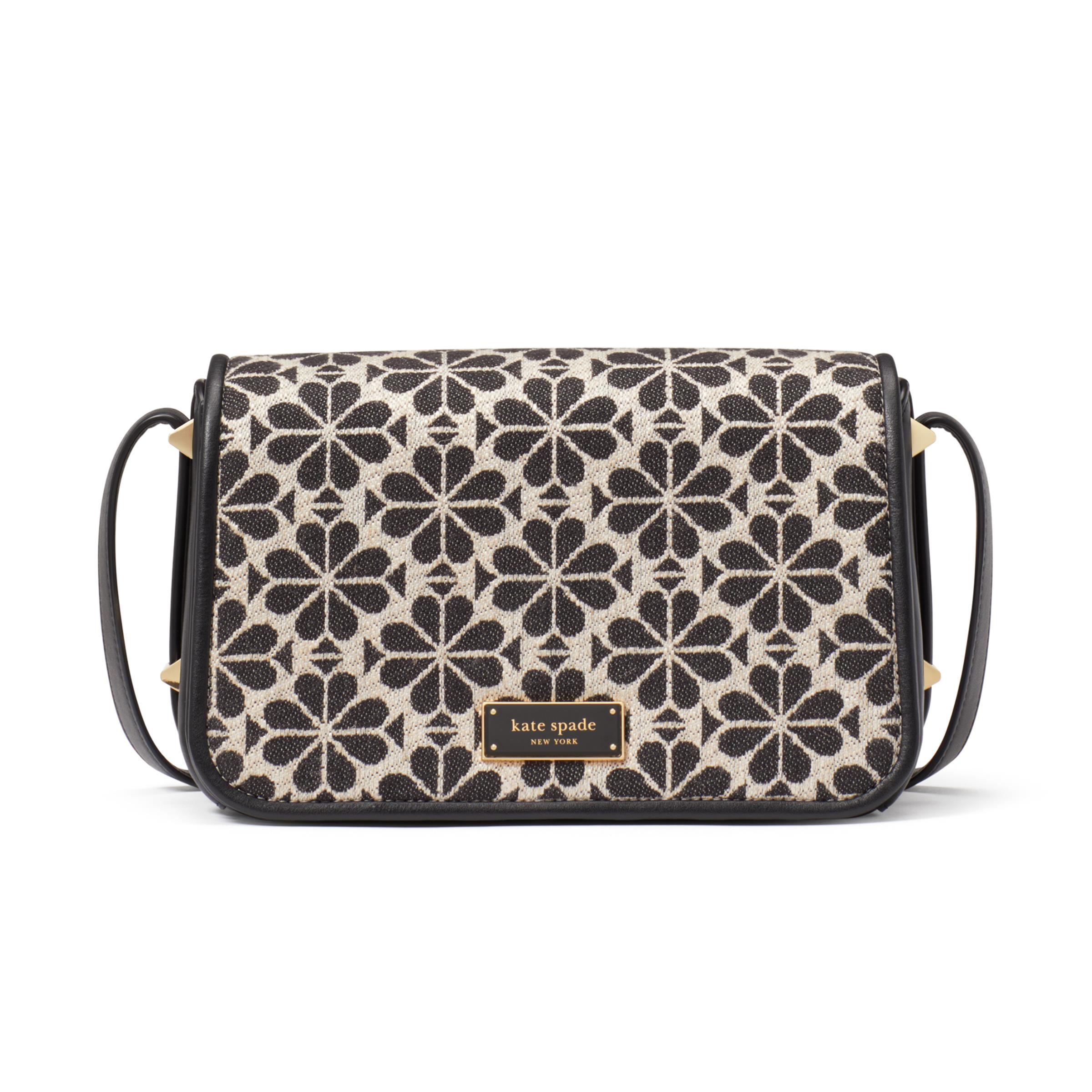 Spade Flower Jacquard Small Flap Crossbody - Sand Multi