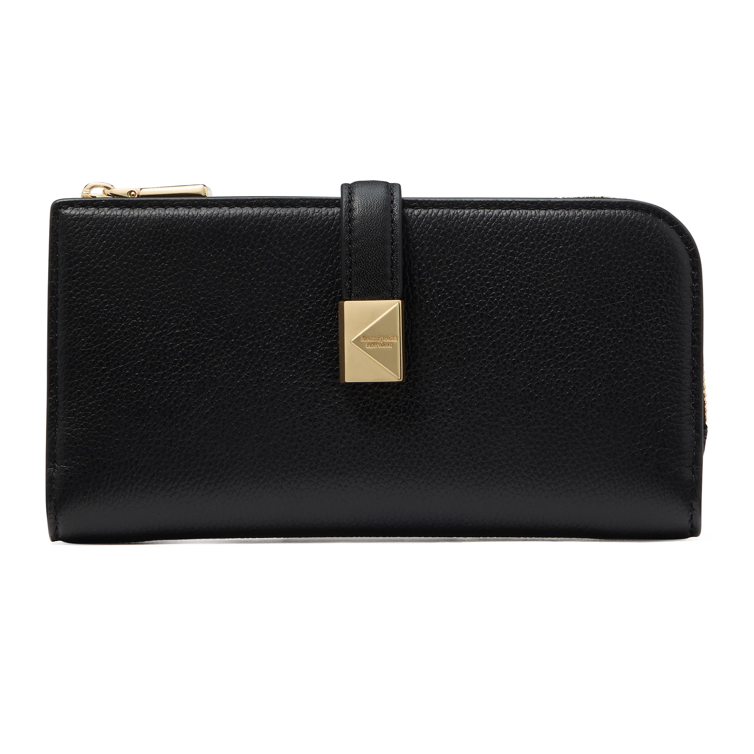 Deco Zip Slim Wallet - Black